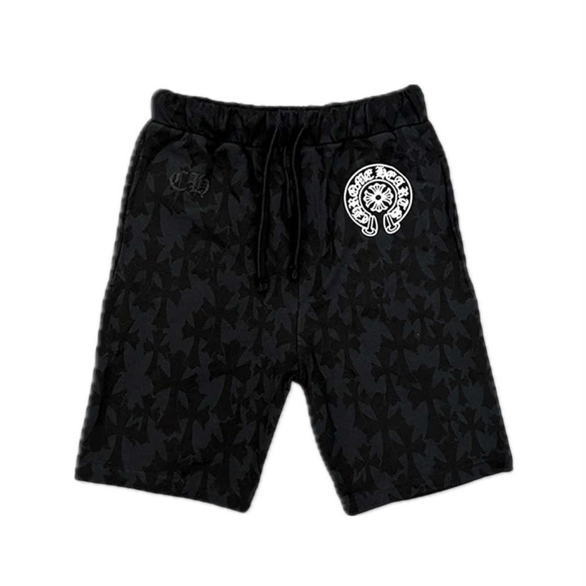 Chrome Hearts Cemetery Cross Sweatshort Black